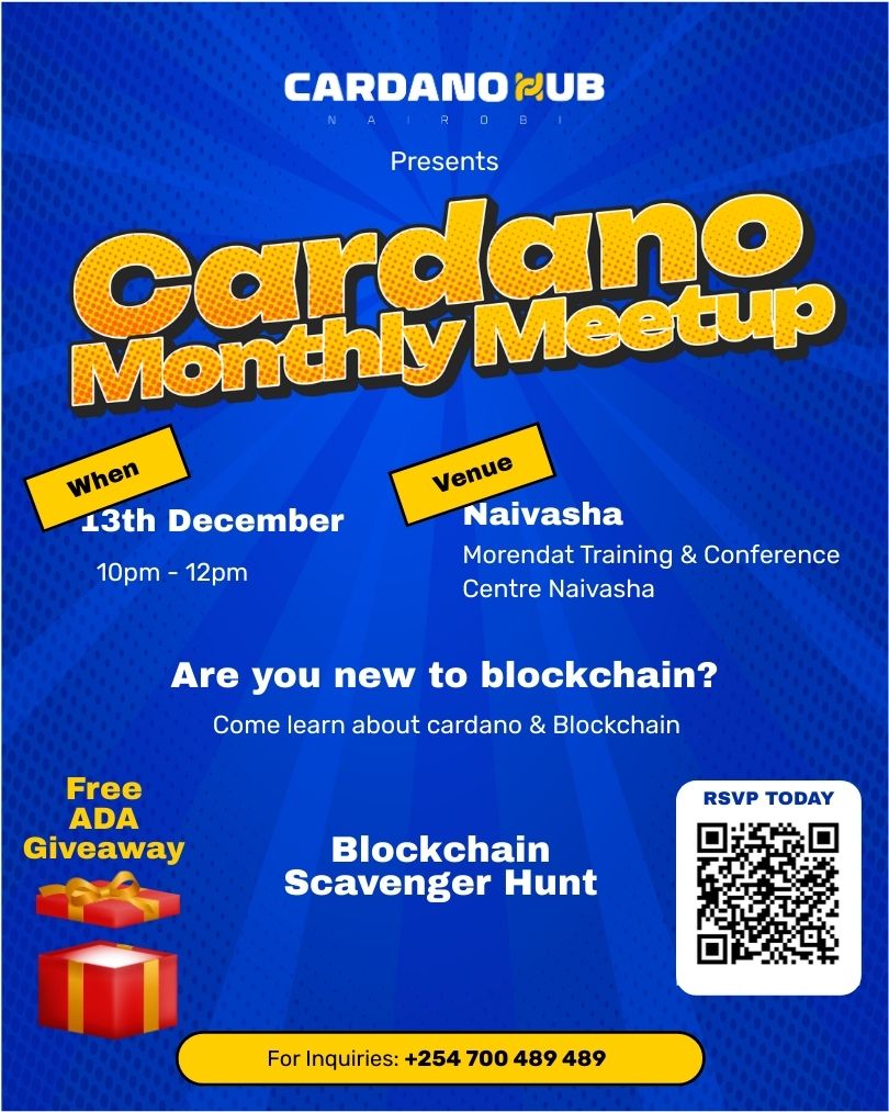 Cardano December Monthly Meetup