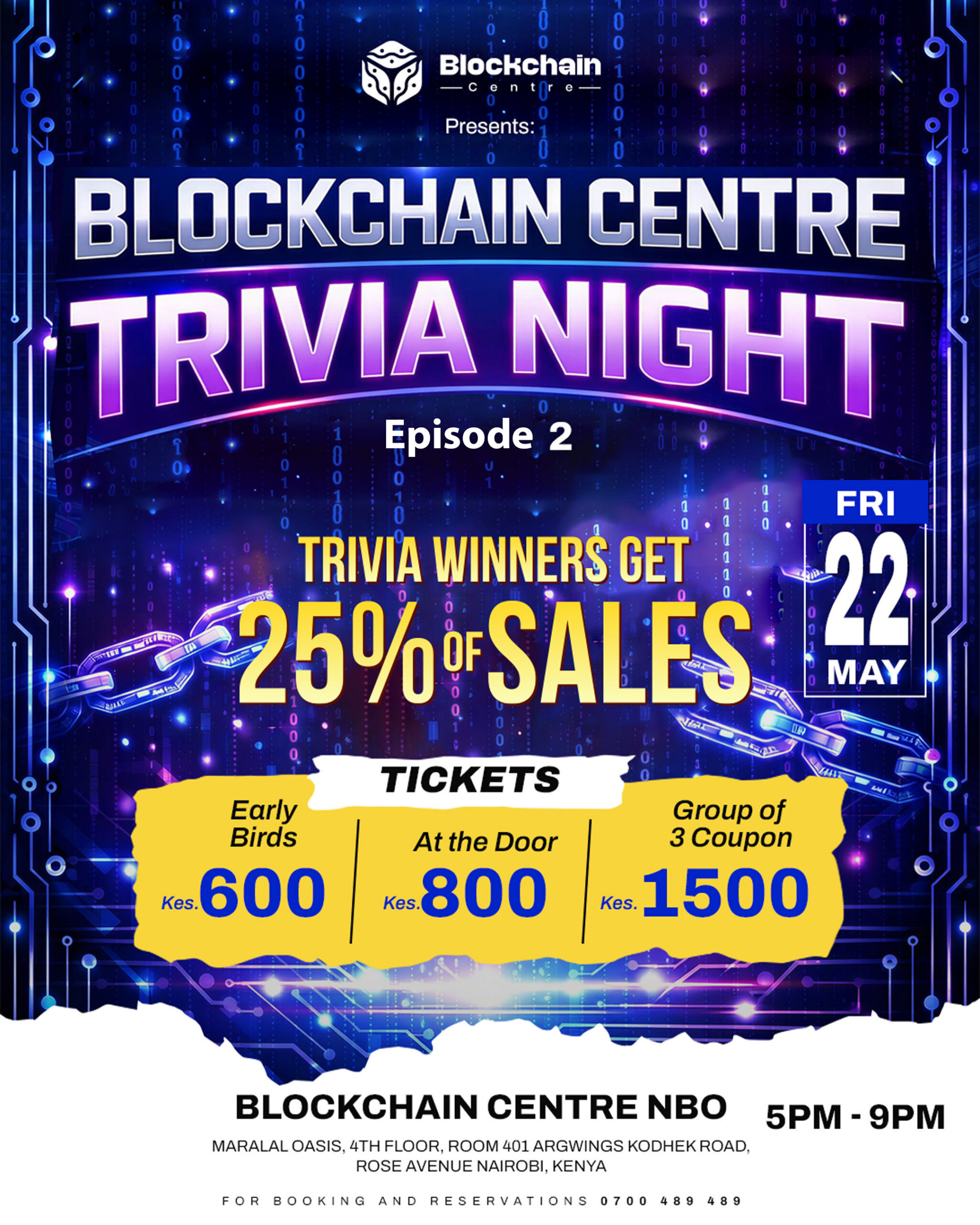 Blockchain Centre Trivia Night - Bitcoin Pizza Day Edition