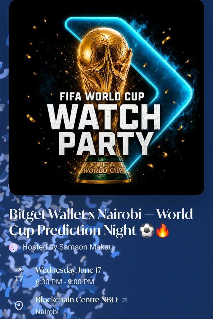 Bitget Wallet x Nairobi — World Cup Prediction Night