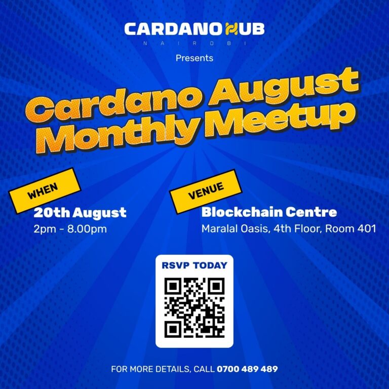 Cardano August Monthly Meetup